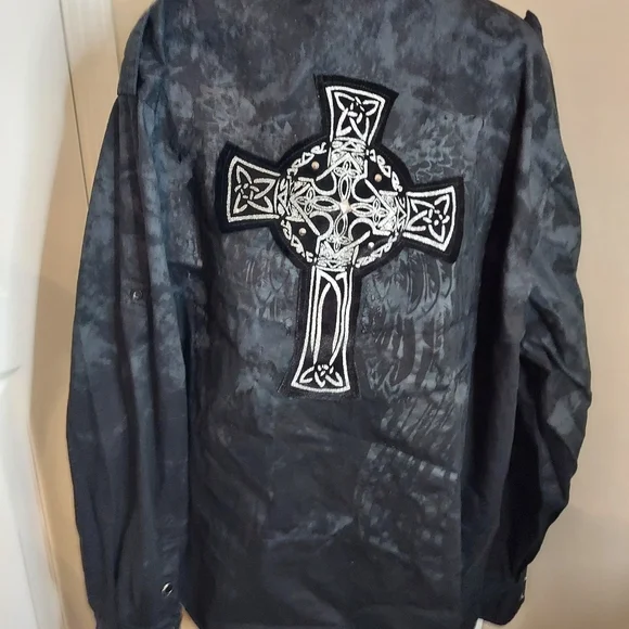 Raw Blue Division Graphic Button Down - Picture 7 of 10